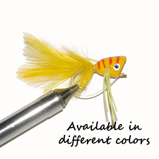 Murray's Bass Poppers available in multiple colors for a variety of conditions - Murray's Fly Shop