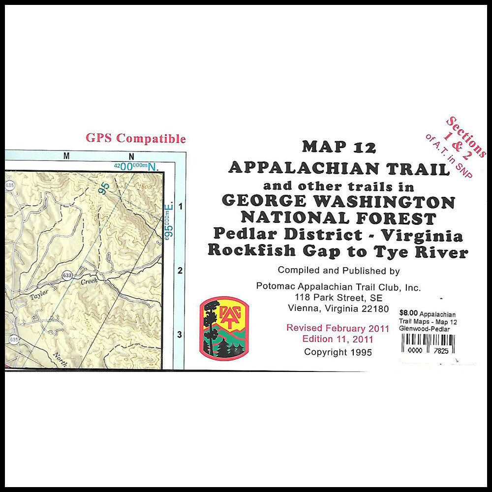 Appalachian Trail Maps (12, 13)- George Washington National Forest