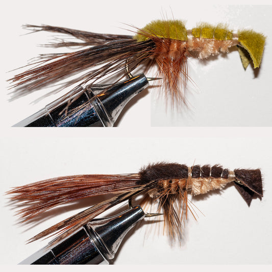 Murray's Crayfish Fly Pattern for trout and bass Brown and Olive