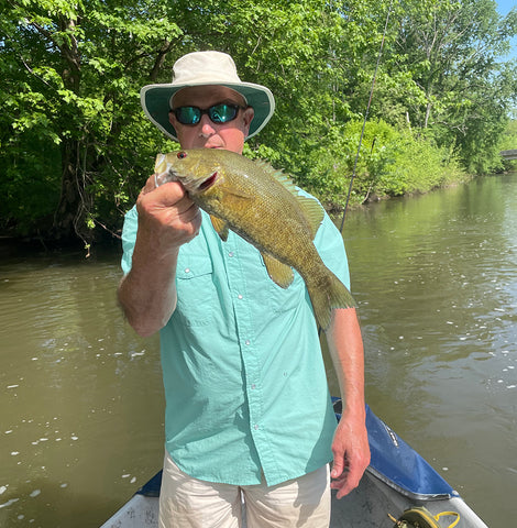 Smallmouth Bass caught in Virginia by a fly fisherman - Flyfishva