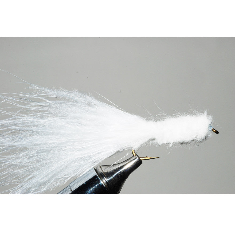 Shenks White Streamer - Trout Fly Fishing Pattern - Smallmouth Bass Fly Fishing Pattern - Murray's Fly Shop 